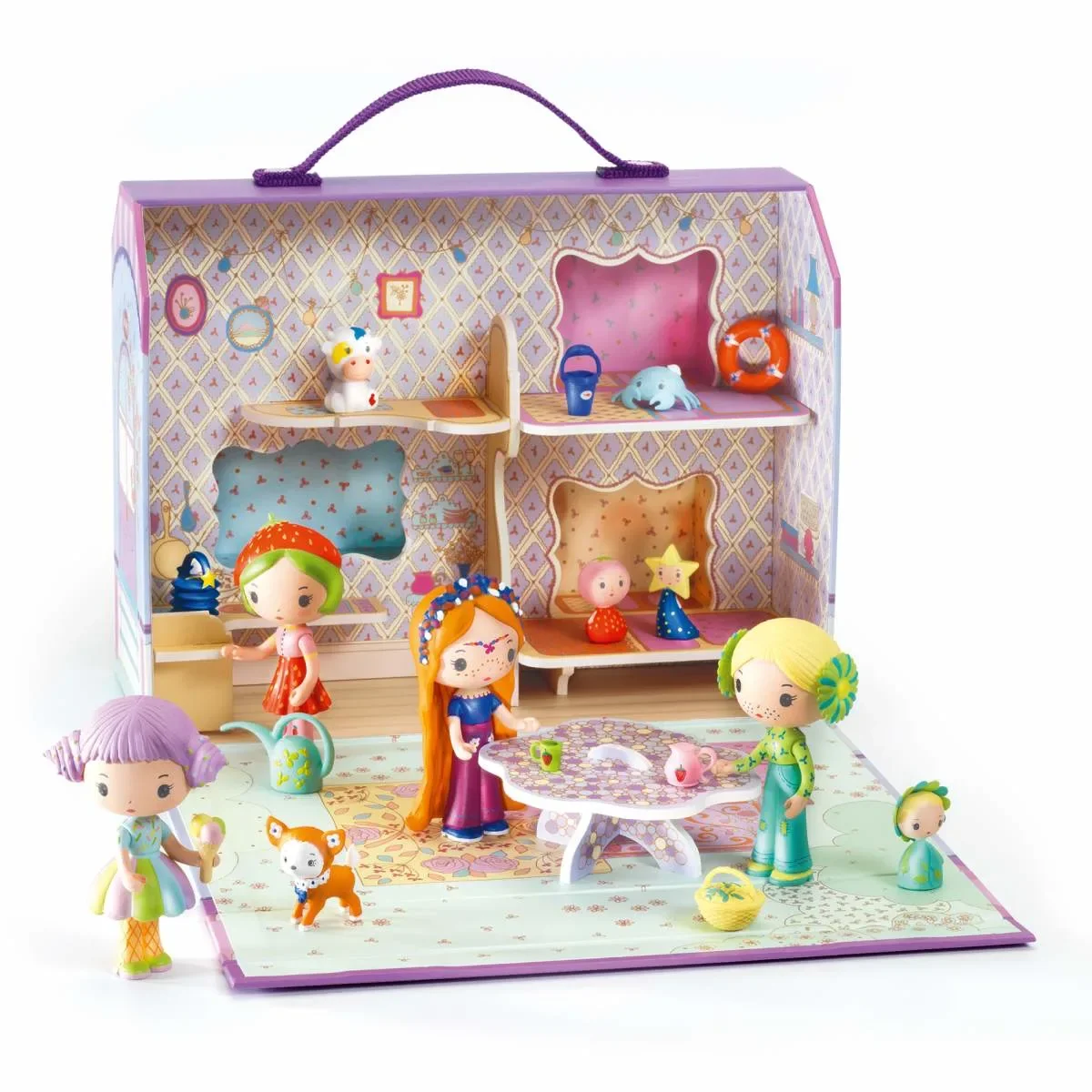 "Djeco Kinderspielzeug, Puppenhaus, Dollhouse - Tinyly: Bluchka & Indie Haus image"