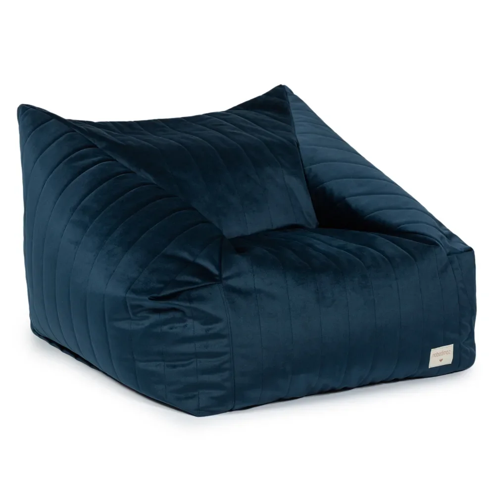 "Nobodinoz Sitzsack "Chelsea" Samt nachtblau image"