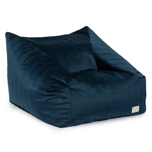 "Nobodinoz Sitzsack "Chelsea" Samt nachtblau image"