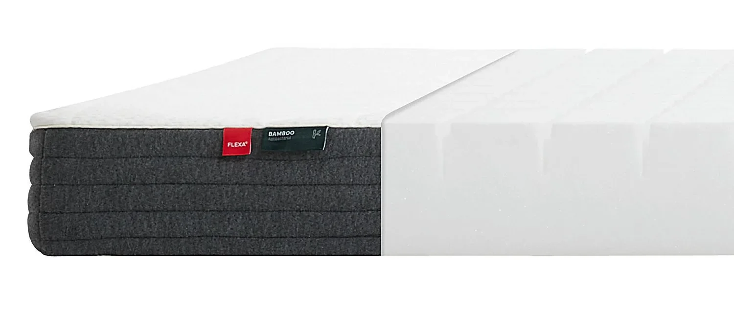 "Flexa Schaumstoffmatratze - Sleep, mit Bambusbezug, Größe: 90 x 200 cm image"