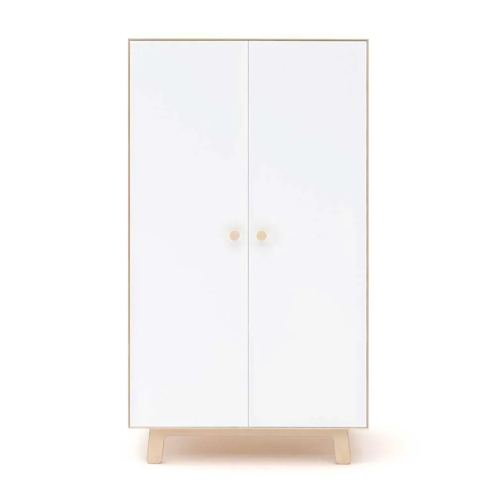 "Oeuf Kleiderschrank Merlin Birke mit weiß image"