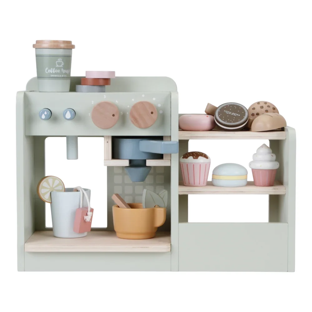 "Little Dutch Holz Spielküche große Kaffeemaschine image"