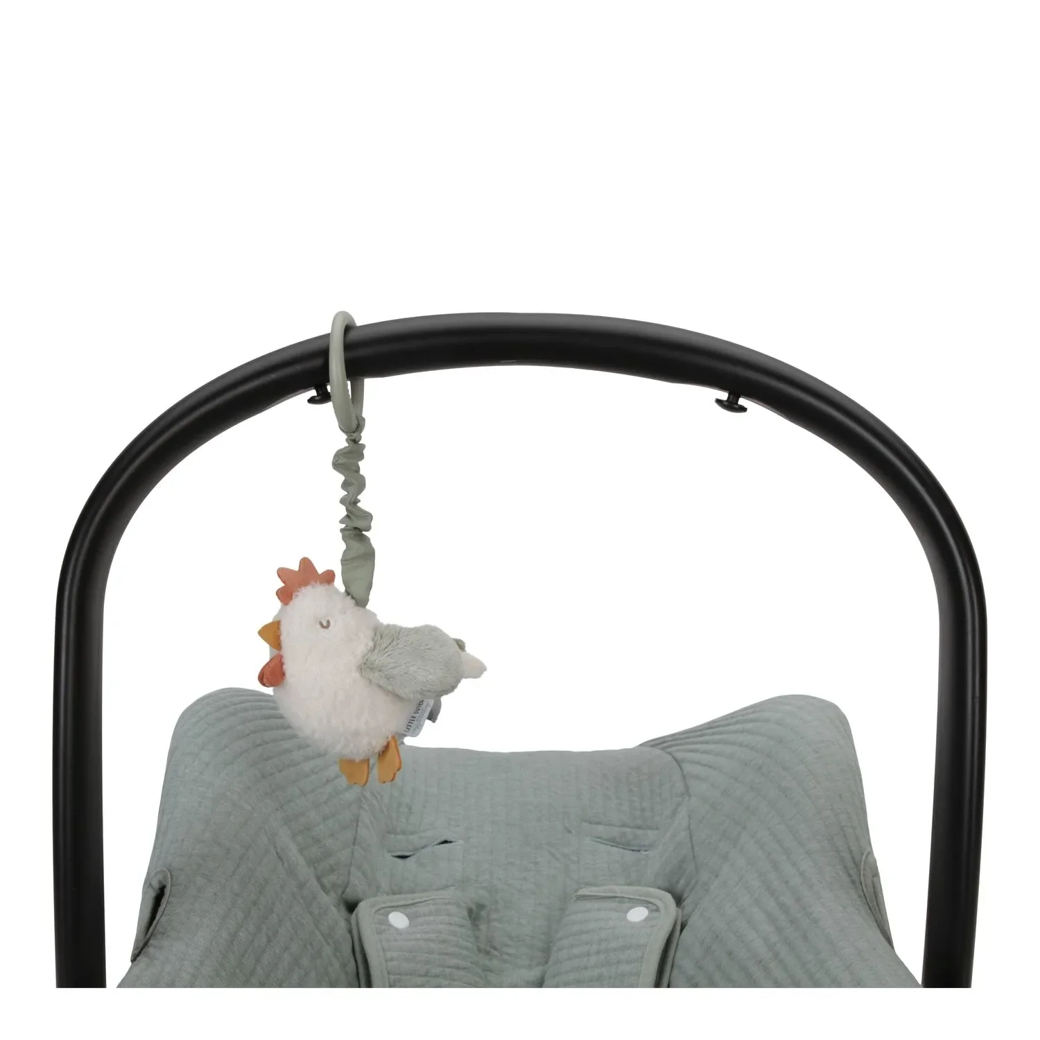 "Little Dutch Zittertier Huhn, Aufziehtier Huhn Little Farm - Spielzeug für Kinderwagen & Autositz, ab 0 Monaten image"