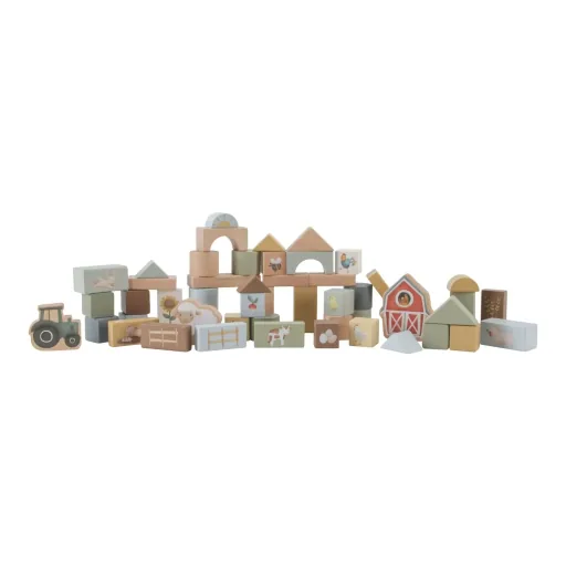 "Little Dutch Bausteine Little Farm, 20x16,5x16,5 image"