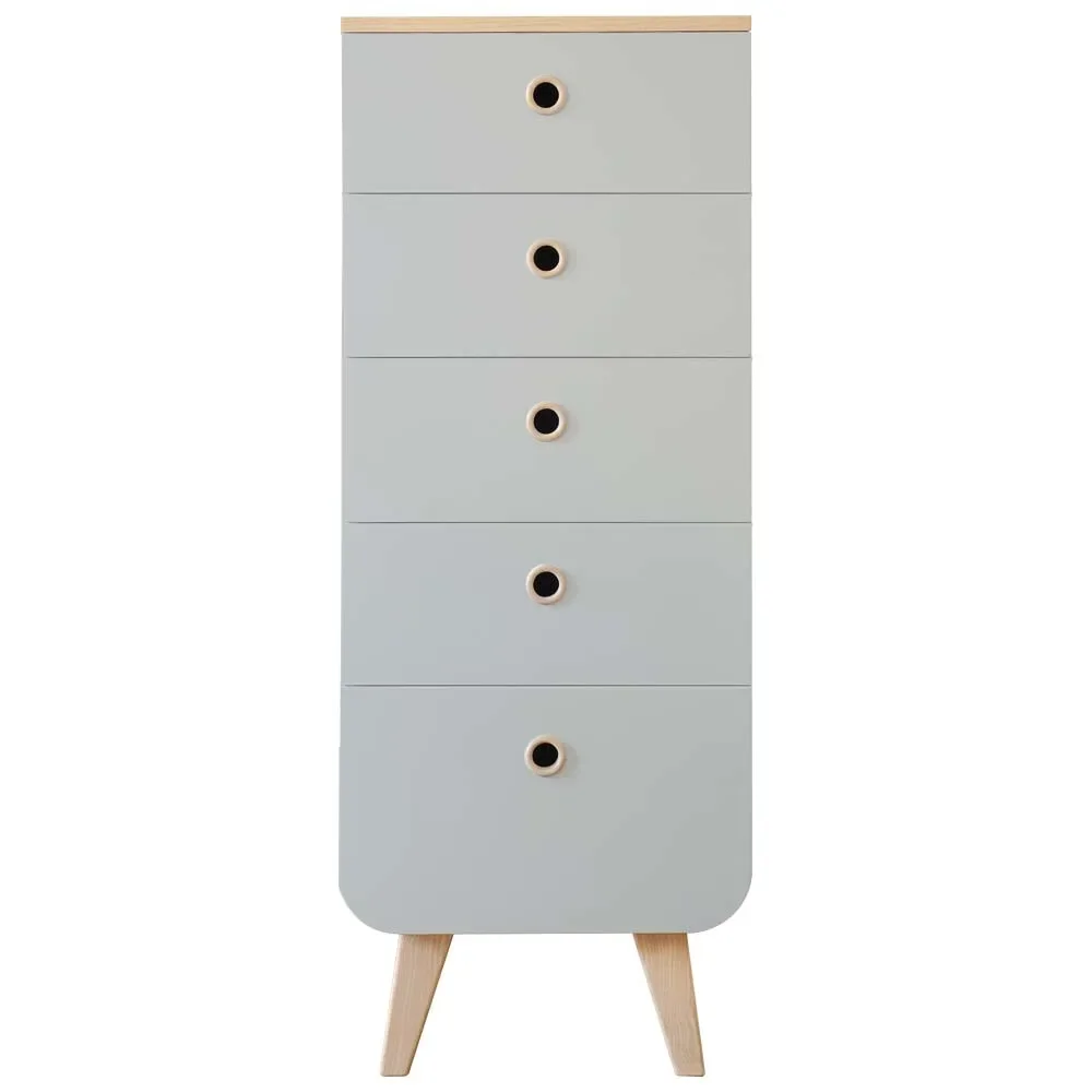 Laurette Chiffonier Kommode Zen, Farbe der Flächen: Gris Souris