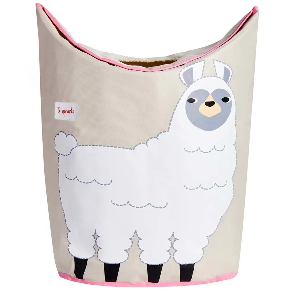 "3 Sprouts Wäschekorb Lama image"