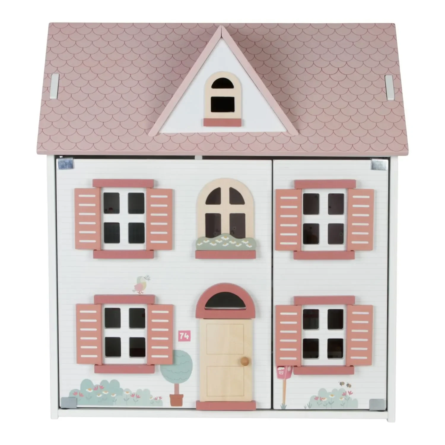 "Little Dutch Puppenhaus Holz: Holzpuppenhaus mit Grosses zum Spielen & Einrichten (ab 3 Jahren) image"