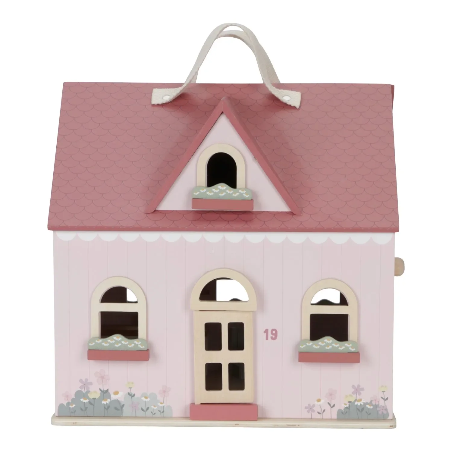"Little Dutch Puppenhaus Holz: Tragbares Holzpuppenhaus mit Möbeln & Tragegriff (ab 3 Jahren) image"