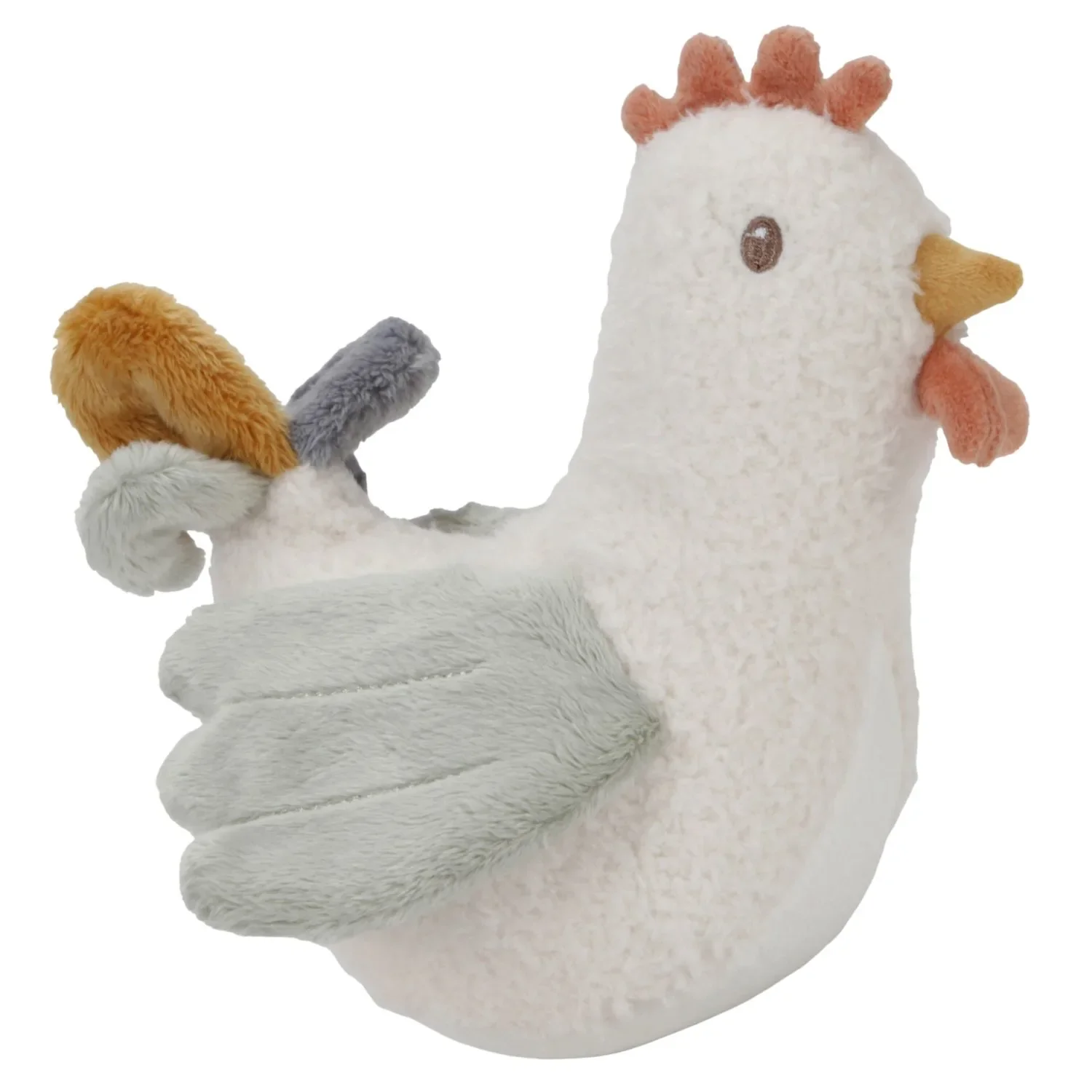 "Little Dutch Kuscheltier, Plüschtier, Stehaufmännchen Steh-auf Huhn, Little Farm - Babyspielzeug mit Wackel- & Klingeffekt ab 0 Monaten image"