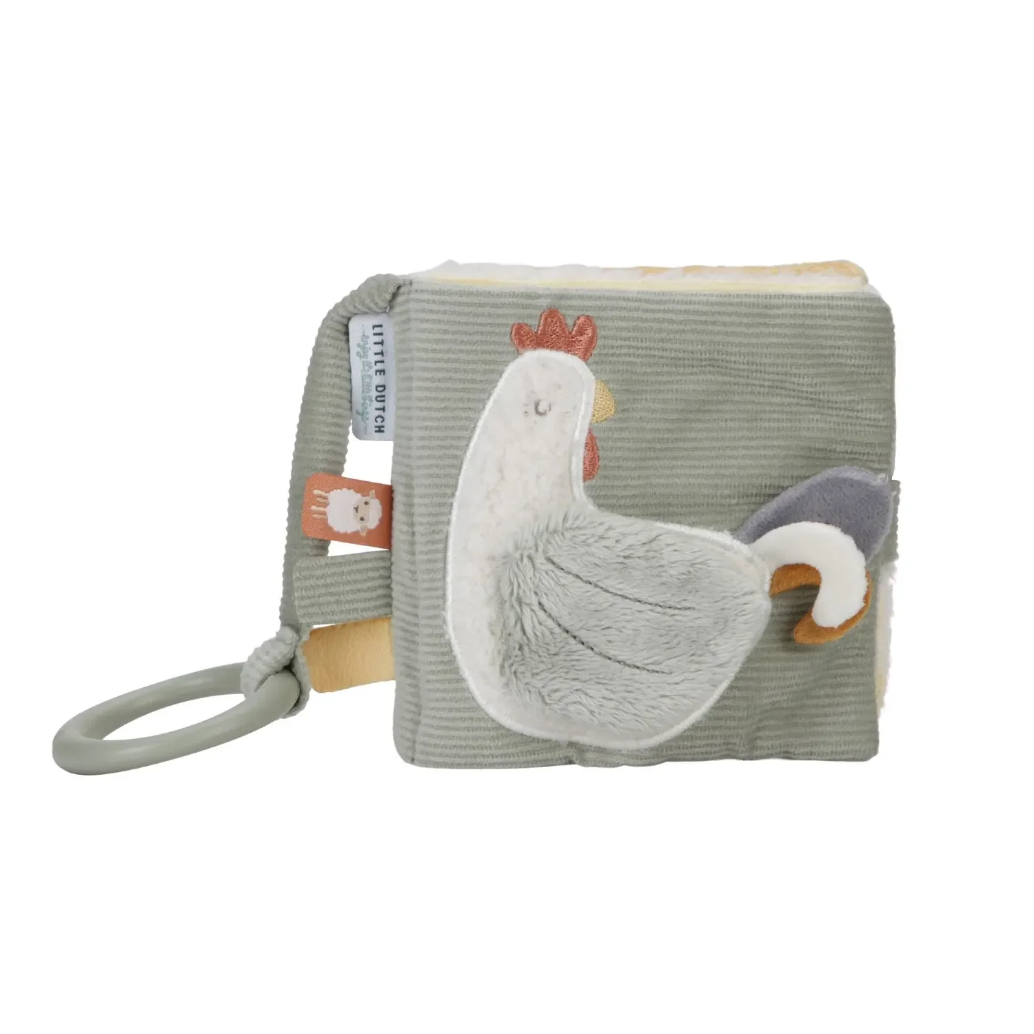 "Little Dutch Stoffbuch, Buggy-Fühlbuch - Little Farm, Buggybuchmit Aktivitäten für Babys image"