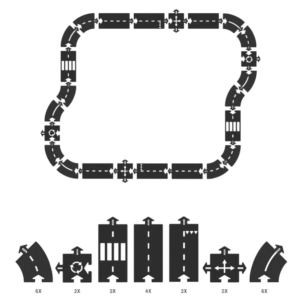 "Way to Play Spielstrasse Set Autobahn image"