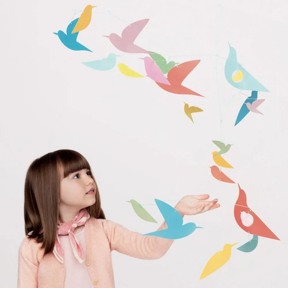 "Djeco Kinder Mobile Bunte Vögel image"