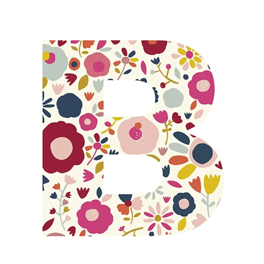 "Lilipinso Sticker Buchstabe geblümt B image"