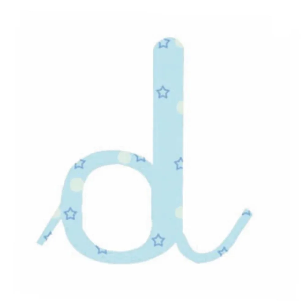 "Lilipinso Sticker blau Buchstabe d image"