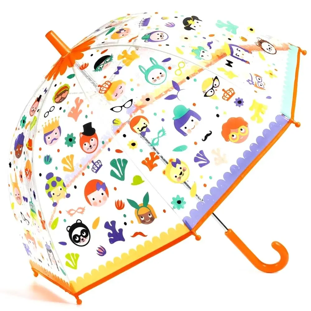 "Djeco Kinder Regenschirm Gesichter image"