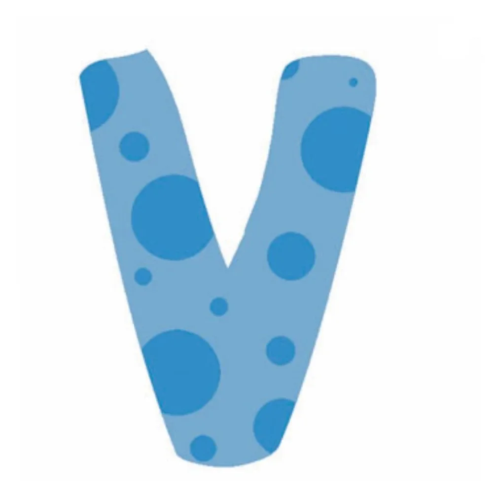 "Lilipinso Sticker blau Buchstabe v image"
