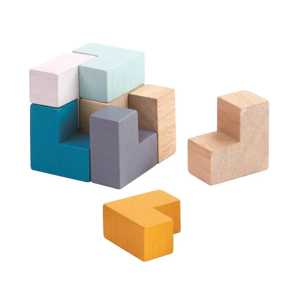 "Plan Toys Puzzle Würfel Holz image"
