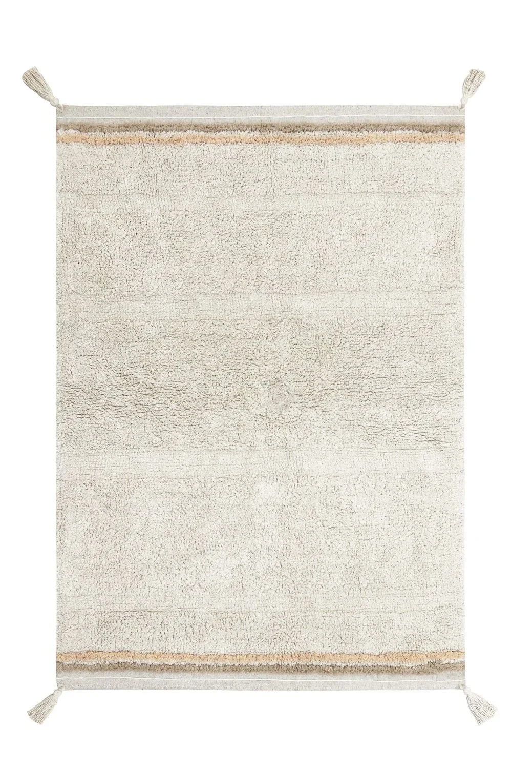 Lorena Canals Waschbarer Teppich - Bloom Natural, Größe: 90 x 130 cm