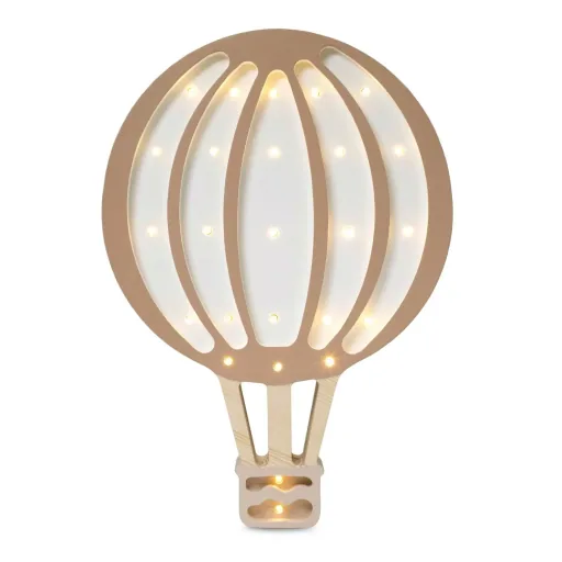 "Little Lights Nachtlicht Kinder, Nachtlampe Heißluftballon - 100% Kiefernholz natur, Farbe: Hellbraun image"