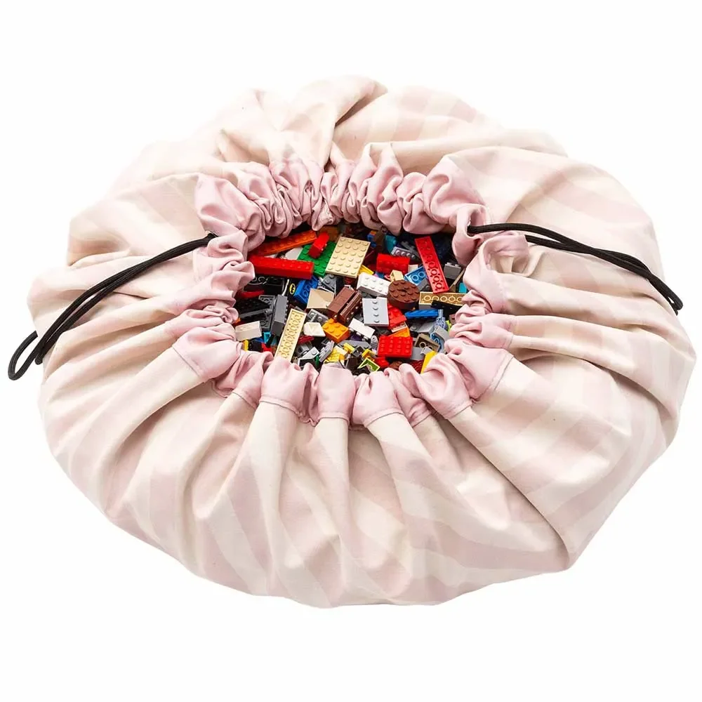 "play & go Spielsack Print Streifen rosa image"