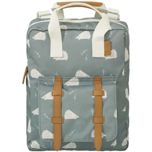 "Fresk Kinderrucksack Igel blau grau image"