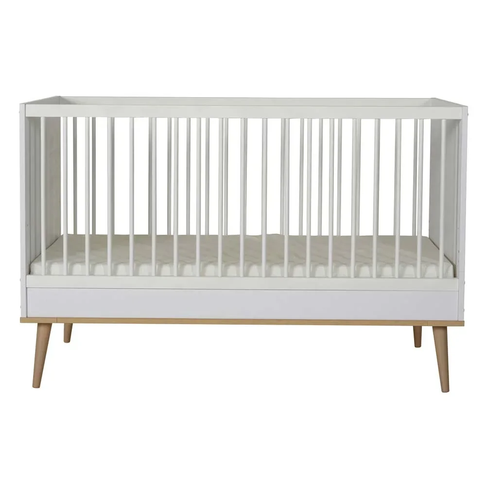 "Quax Flow Babybett umbaubar weiss 70 x 140 image"