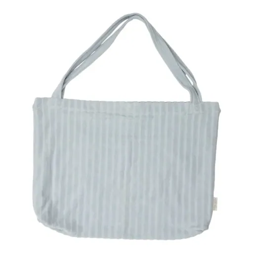 Geräumige Wickeltasche Little Dutch Mom Bag in Blau, 42 x 58 cm