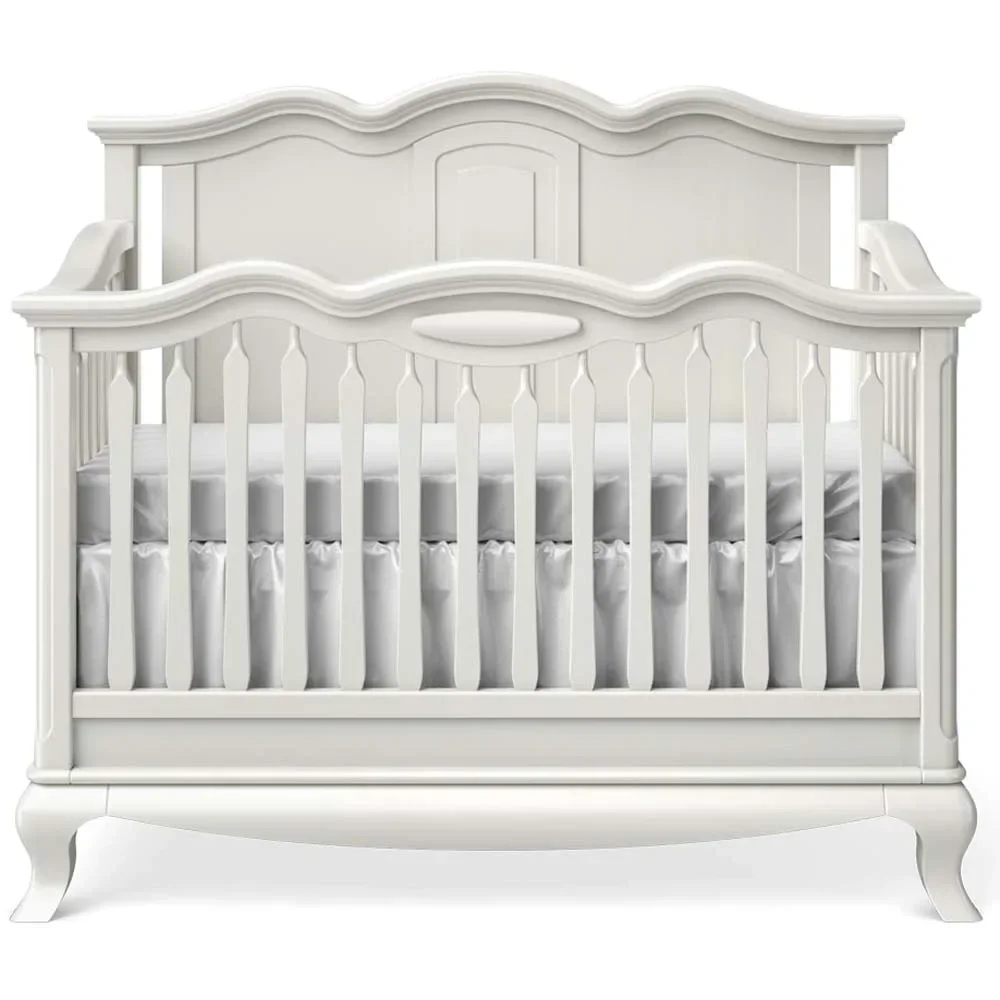 "Romina Cleopatra Babybett umbaubar geschlossene Rückwand image"