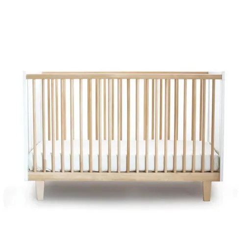 "Oeuf Babybett Rhea Birke weiss 70 x 140 image"