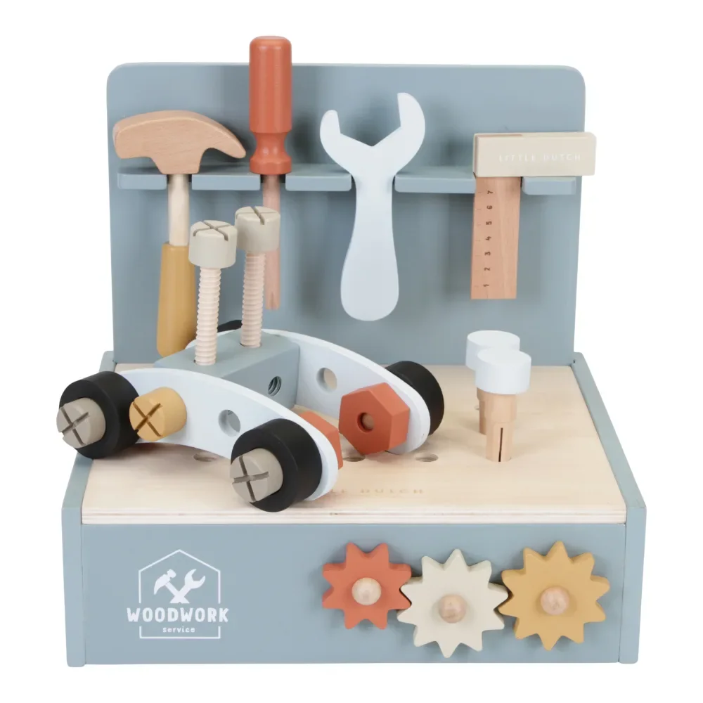 "Little Dutch Mini Werkbank blau image"