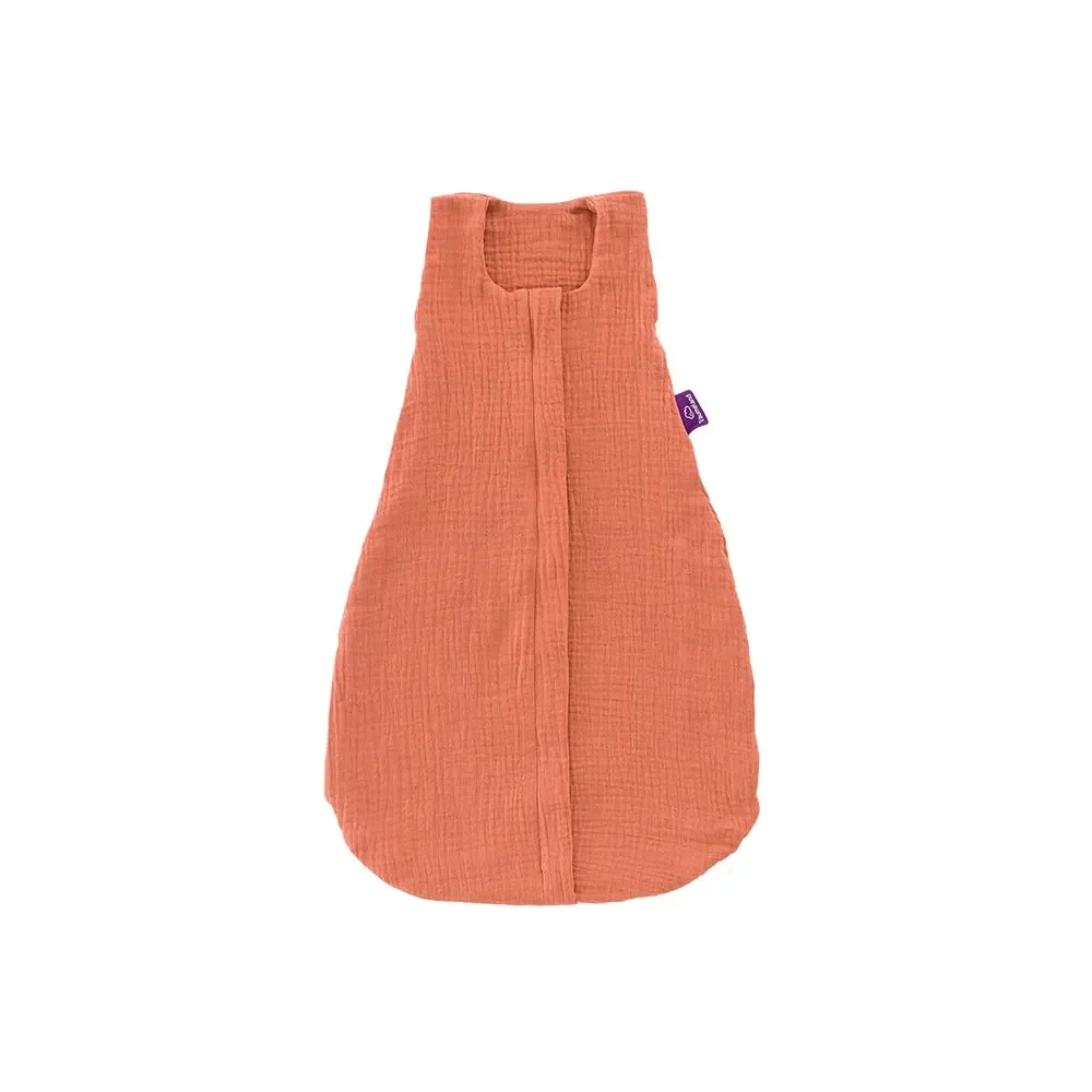 "Träumeland Liebmich Sommerschlafsack baby, Schlummersack - Baumwollmusselin aprikose, Grösse: 60 image"