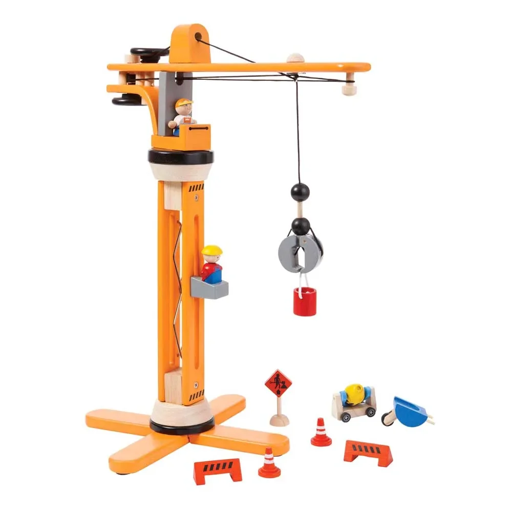Plan Toys Spielzeug Kran-Set Holz