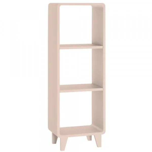 "Laurette schmales Bücherregal Millefeuille, Farbe: Rose poudre image"