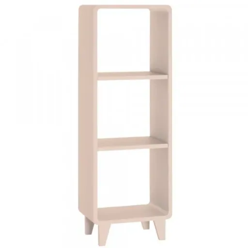 "Laurette schmales Bücherregal Millefeuille, Farbe: Rose poudre image"