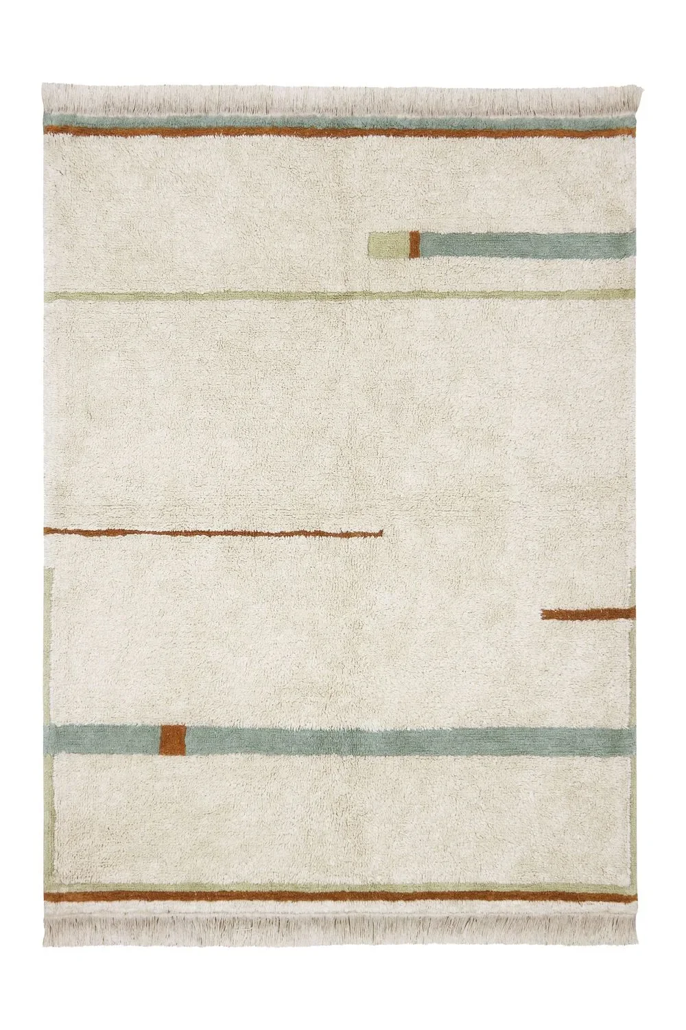 "Lorena Canals Waschbarer Teppich - Lanes Vintage Nude, Größe: 140 x 200 cm image"