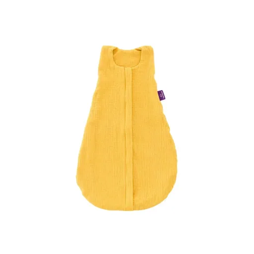 "Träumeland Liebmich Sommerschlafsack baby, Schlummersack - Baumwollmusselin senfgelb, Grösse: 60 image"