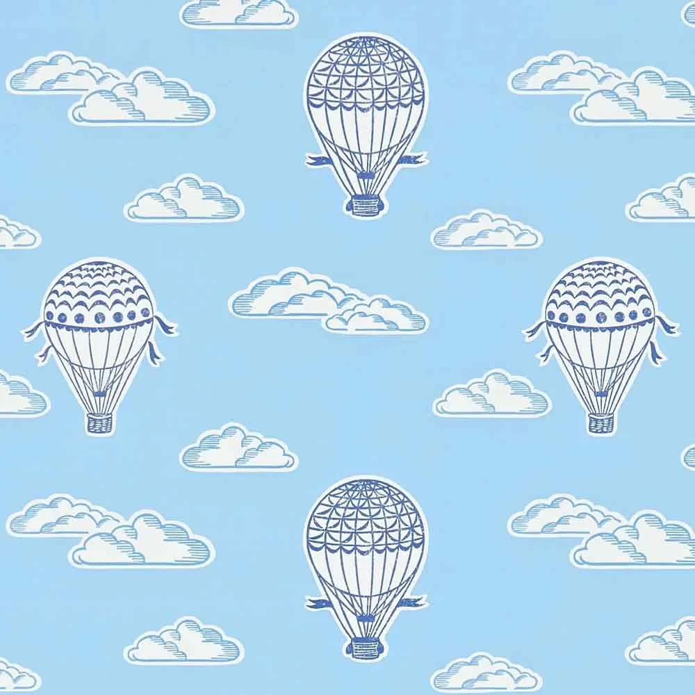 "Little Sanderson Abracazoo Tapete Heissluft Ballons blau image"