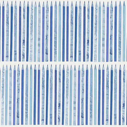 "Little Sanderson Abracazoo Tapete Stifte blau image"
