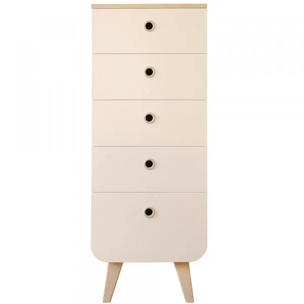 "Laurette Chiffonier Kommode Zen, Farbe der Flächen: Rose poudre image"