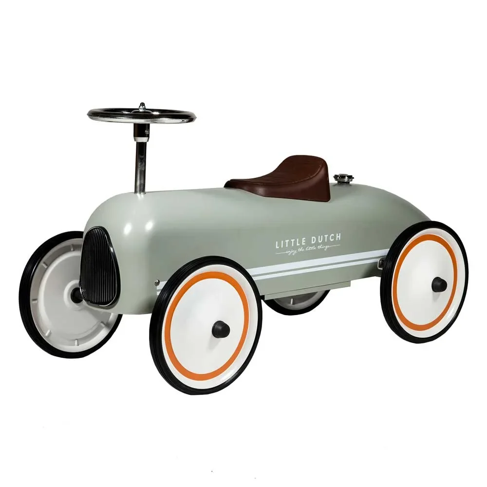 "Little Dutch Retro Rutschauto oliv image"