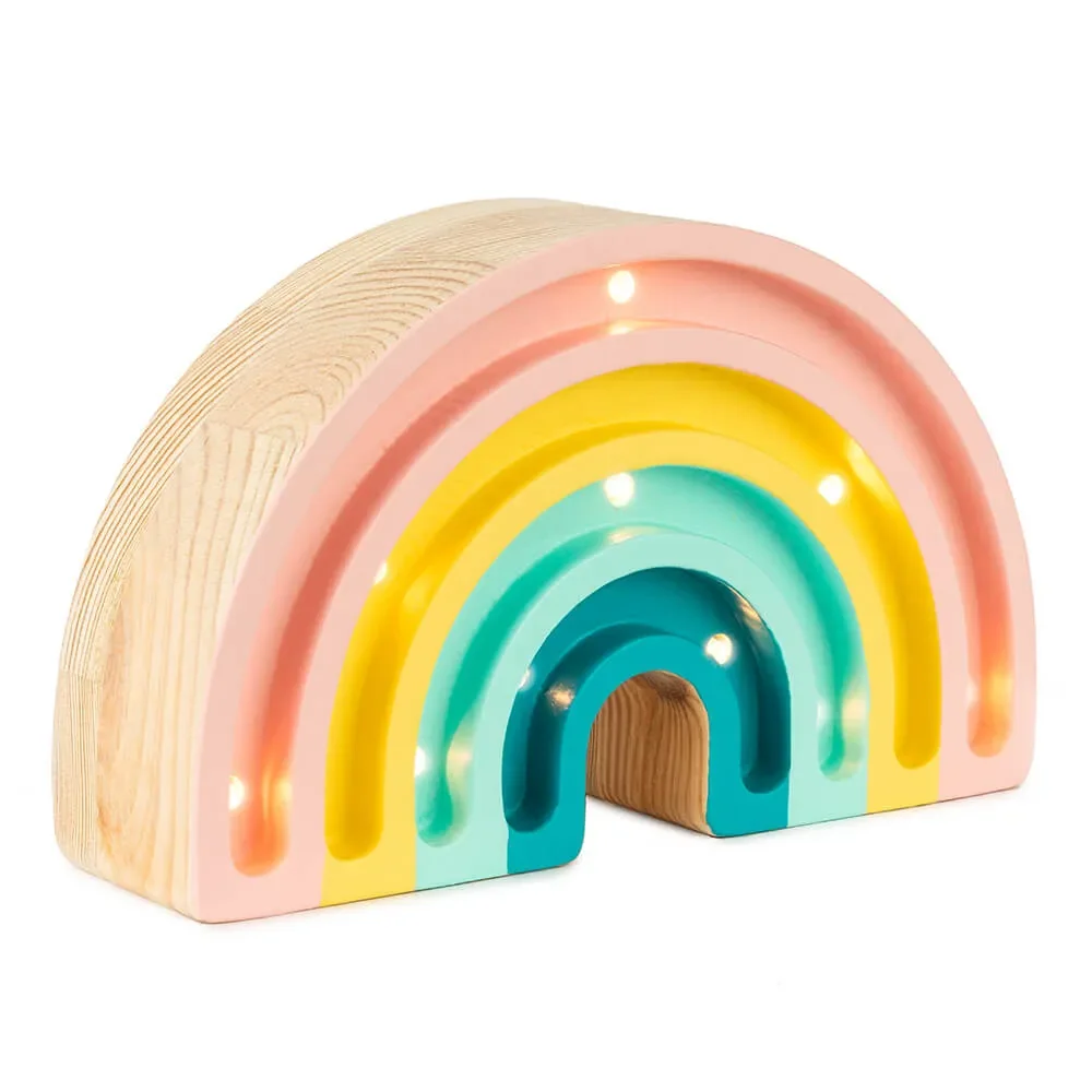 little lights Led Deko Kinderlampe Mini Regenbogen pastell