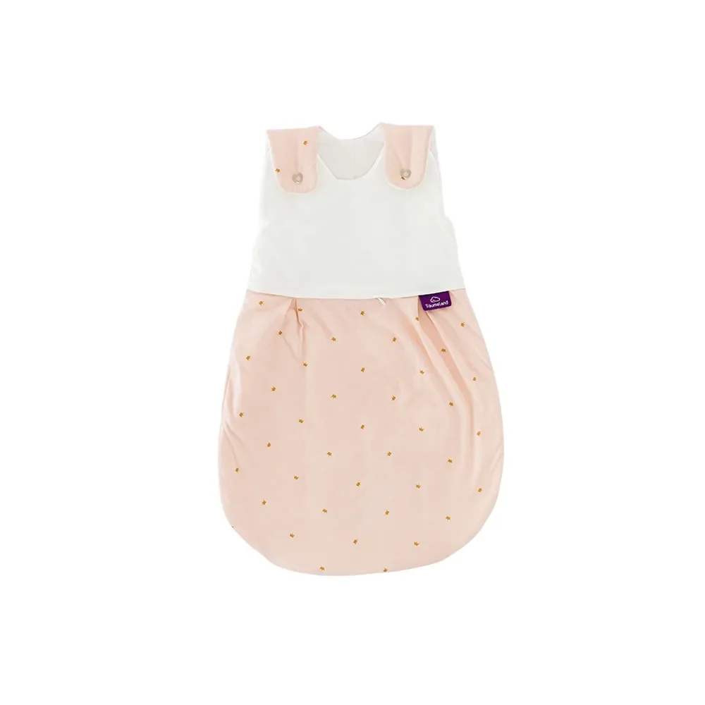 "Träumeland Liebmich Baby Schlafsack, Schlummersack, Innenschlafsack - Märchengold, Grösse: 62/68 image"