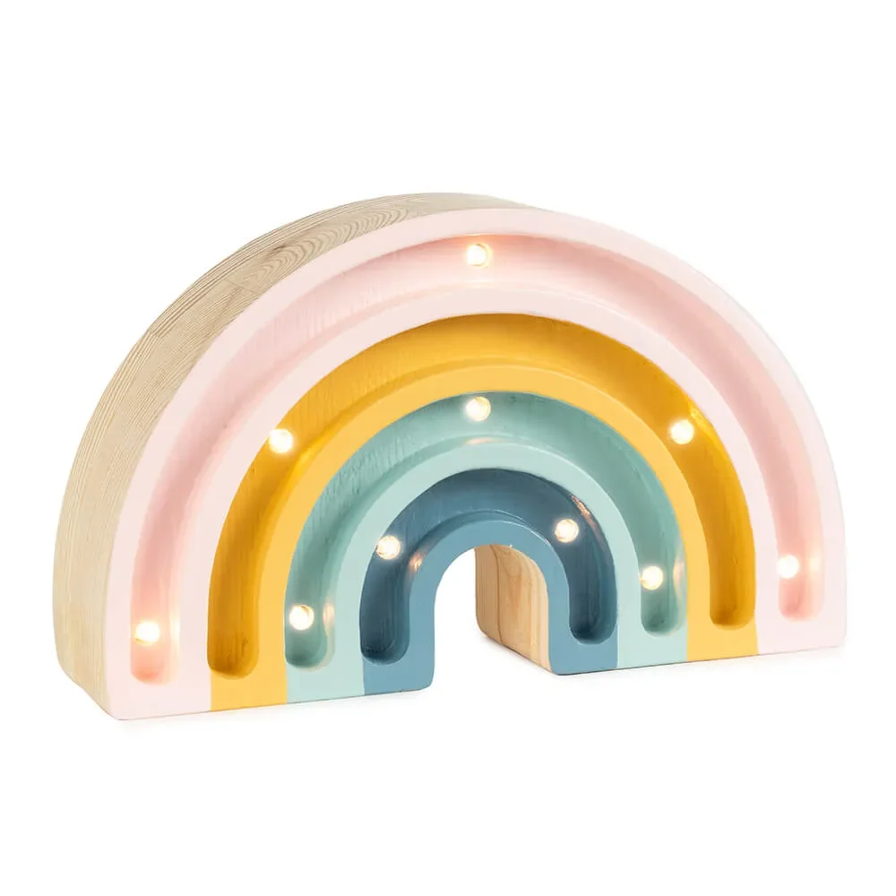 "little lights Led Deko Kinderlampe Mini Regenbogen retro image"