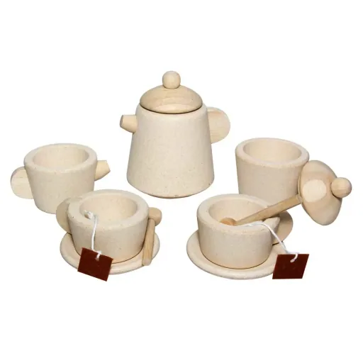 "Plan Toys Spielzeug Tee-Set Holz image"