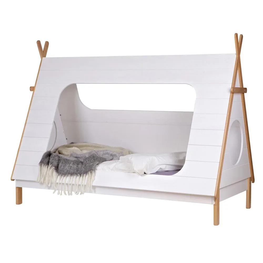 "WOOOD - Tipi Bett mit Lattenboden, 163x215x106 cm, Bettschubalde: nein image"