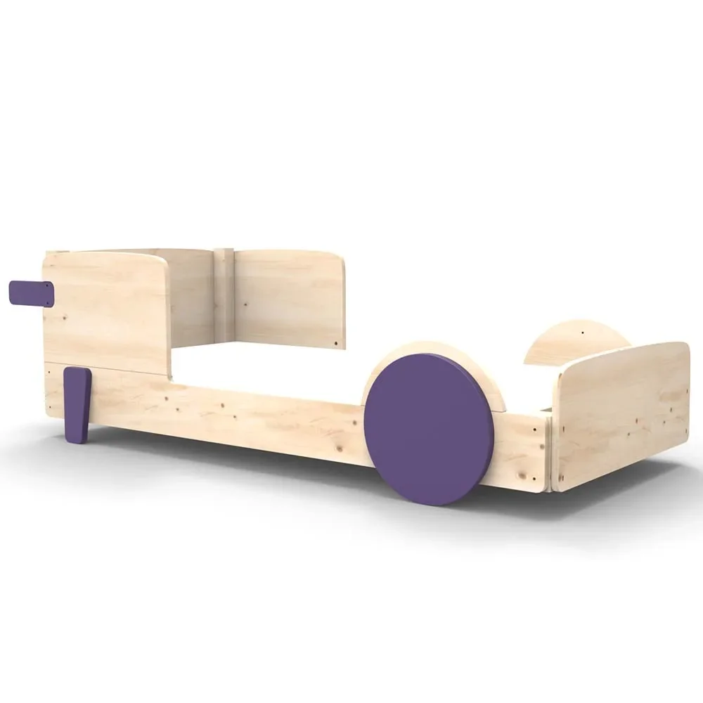 "Mathy by Bols Einzelbett "Discovery", Farbe Elemente: cuberdon purple image"