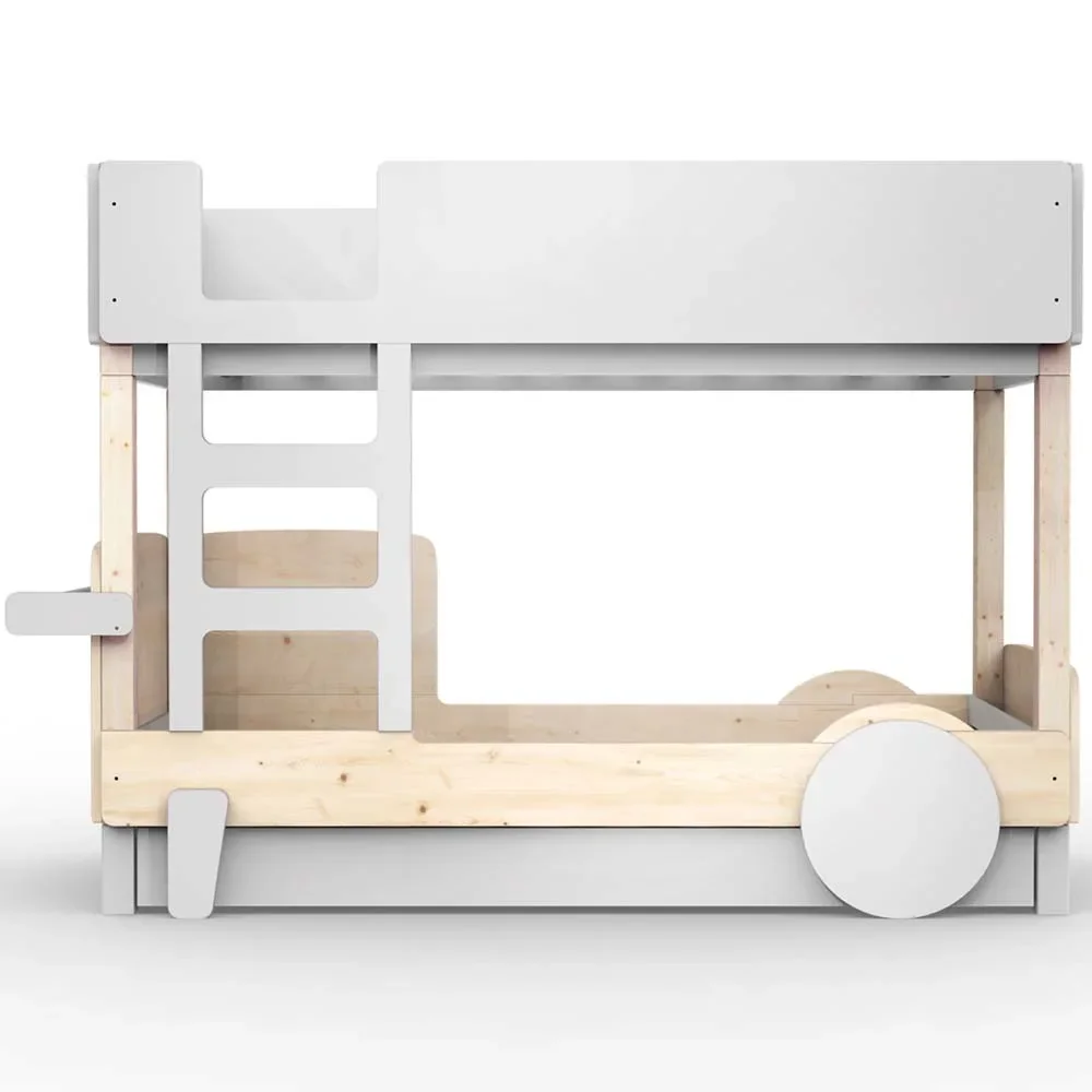 Mathy by Bols Etagenbett "Discovery" mit Bettschublade, Farbe Elemente: pearl grey