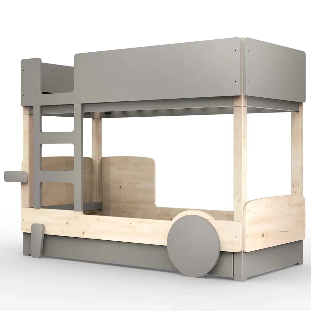 Mathy by Bols Etagenbett "Discovery" mit Bettschublade, Farbe Elemente: mole