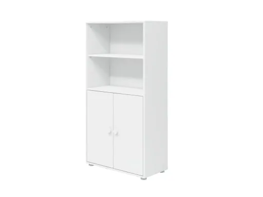"FLEXA Bücherregal, Bücherwand - Midi, 2 Türen, 72 cm x 138 cm, Farbe: weiss image"