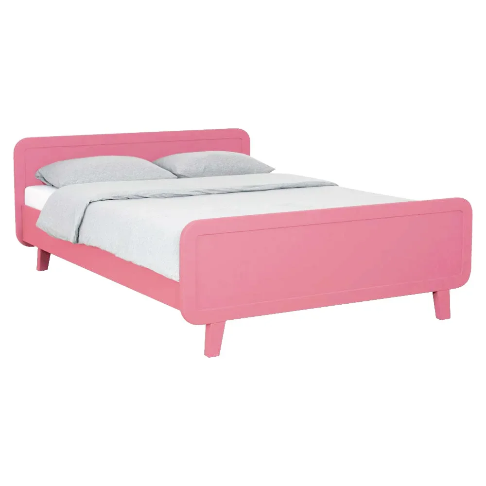 "Laurette Kinderbett / Doppelbett "Le Lit Rond" 140 x 200 cm, Farbe: Vieux rose image"